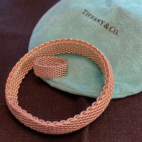 Tiffany & Co. Mesh bracelet and ring - Picture 2 of 6